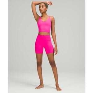 Lululemon Align High-Rise Short 6″ Nulu Hot Pink Size 10 Sonic Pink